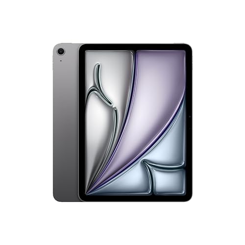 Apple 11' iPad Air (M2): Liquid Retina Display, 128 GB, 12 MP Querformat Frontkamera/12 MP Rückkamera, WLAN 6E, Touch ID, Batterie für den ganzen Tag – Space Grau