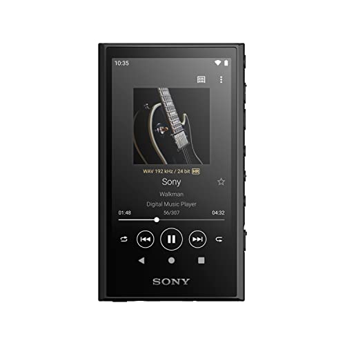Sony Walkman NW-A306 Touchscreen MP3 Player - 32GB, Bis zu 36h Akkulaufzeit, Verbesserte Soundqualität, Wi-Fi-kompatibel für direkten Musikdownload & Musikstreaming, schwarz